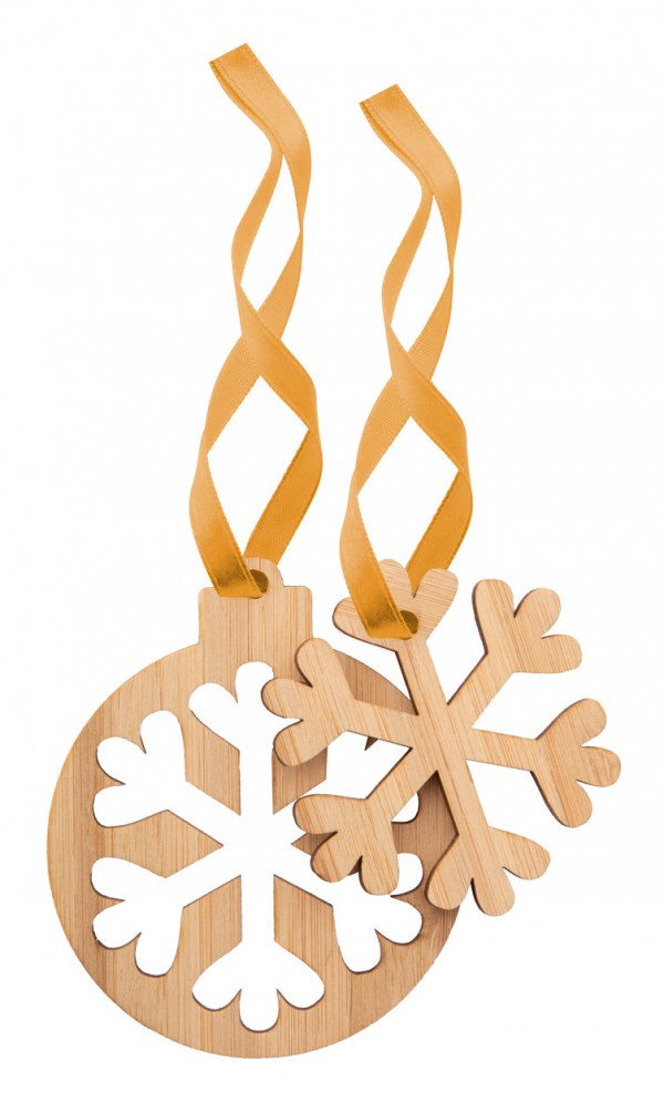 Jerpstad ornament brad de Craciun, fulg de nea  natural