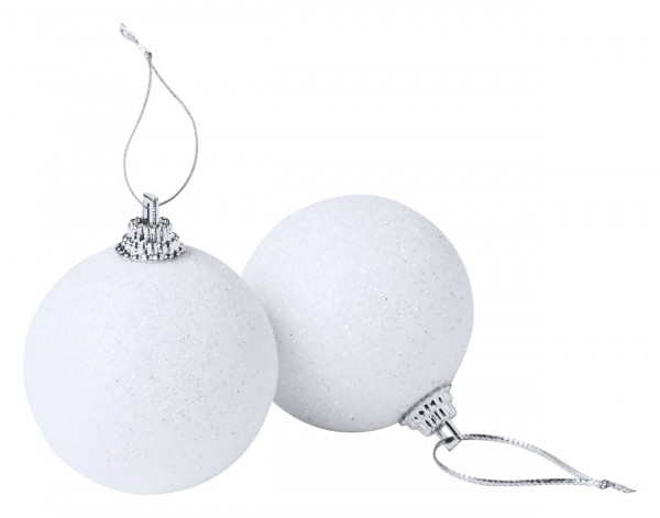 Yenkit Set ornamente pentru brad  alb