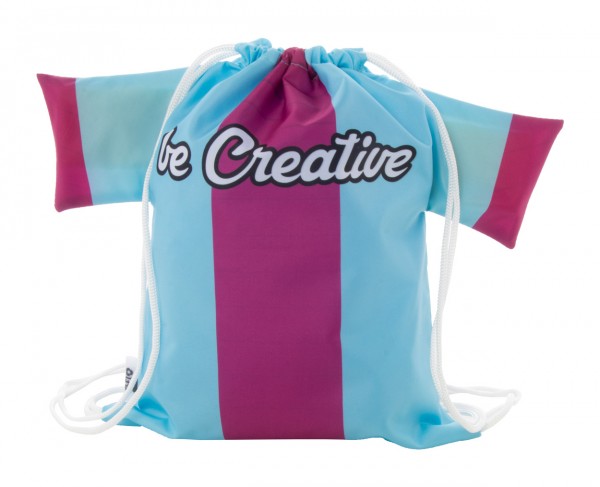 CreaDraw T Kids RPET Rucsac cu șnur, pentru copii, personalizat  alb