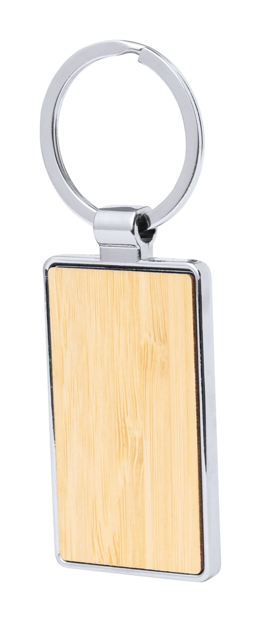 Arixon keyring, rectangle  natural
