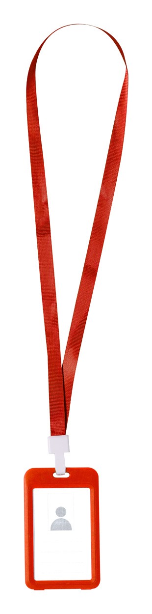 Fleck lanyard  roșu