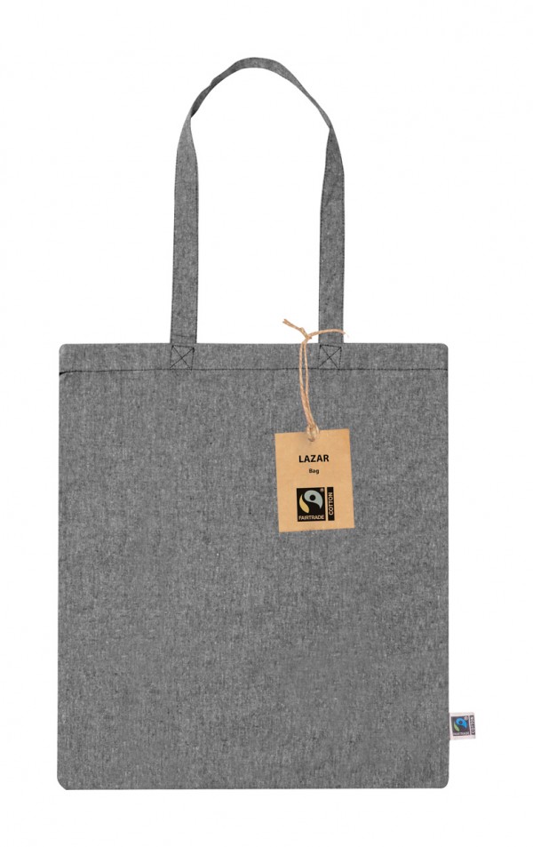 Lazar sacoșă de cumpărături, FAIRTRADE  negru