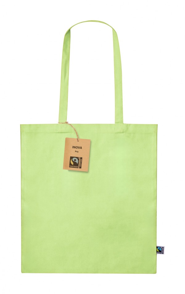 Trap sacoșă de cumpărături, FAIRTRADE  verde lime deschis