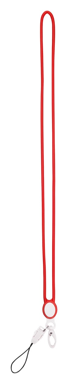 Sigex lanyard din silicon  roșu