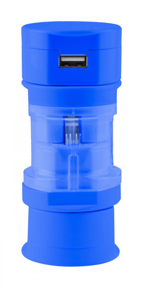 Tribox adaptor voiaj  albastru