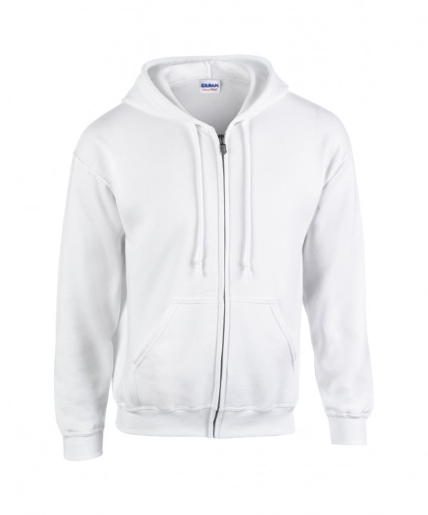 GI18600 hanorac cu fermoar M alb