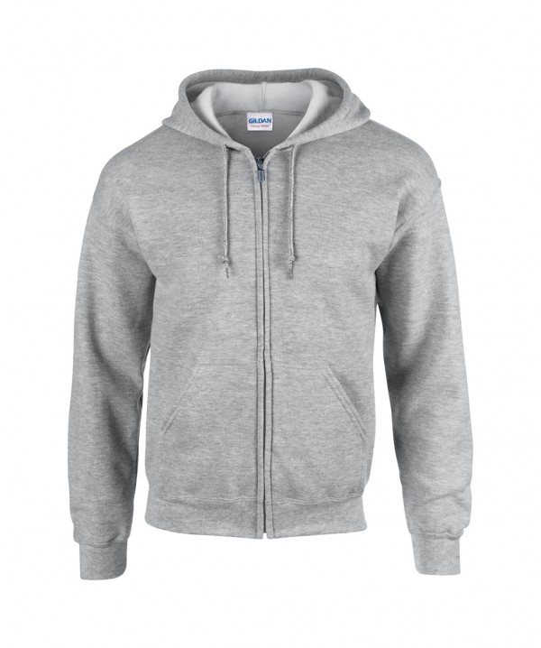 GI18600 hanorac cu fermoar S gri deschis