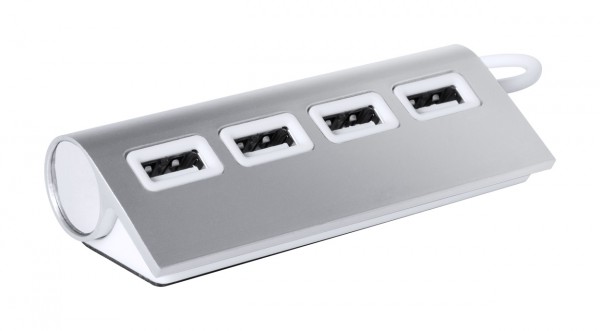 Wudge hub USB  argintiu