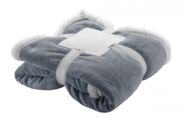 Sammia pătură coral fleece  gri închis
