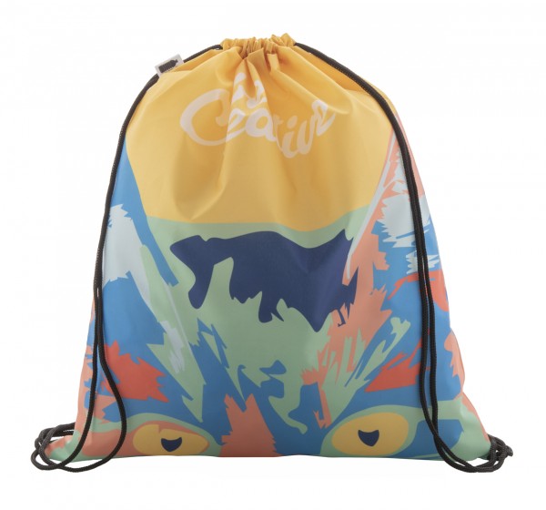 CreaDraw RPET rucsac personalizat drawstring   negru