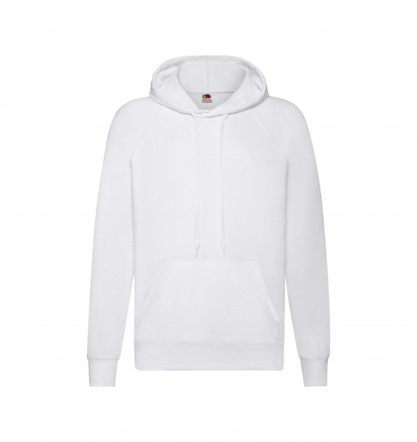 Lightweight Hooded Sweat K Hanorac copii 7-8 alb