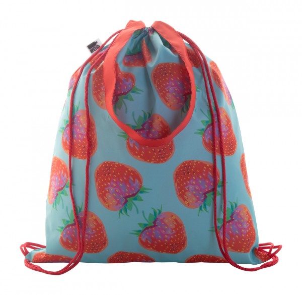 CreaDraw Shop RPET sac cu cordon, personalizat  roșu