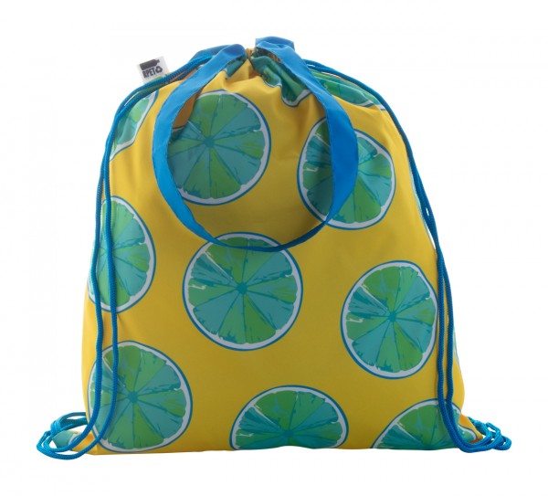CreaDraw Shop RPET sac cu cordon, personalizat  albastru