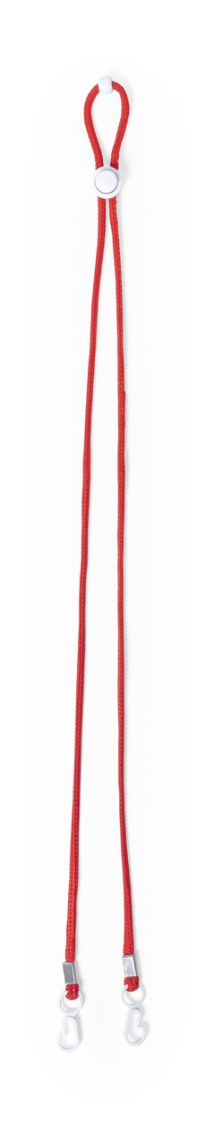 Menfix lanyard suport mască  roșu