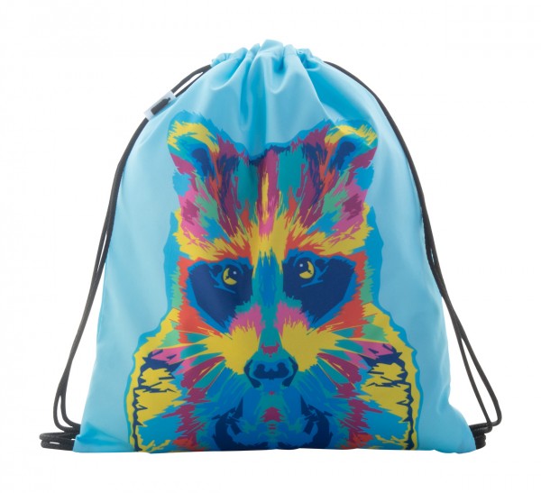 CreaDraw Kids RPET sac personalizat, cu cordon, pentru copii  negru