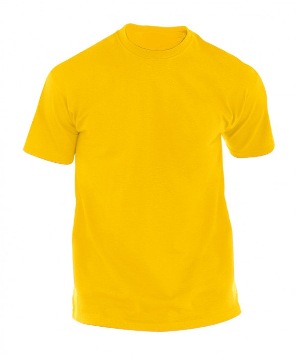 Hecom tricou colorat pentru adulţi XL galben