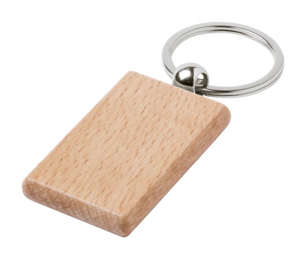 Wokke breloc dreptunghiular  natural