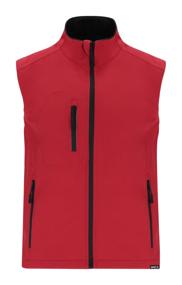Handricks vestă softshell RPET  L roșu