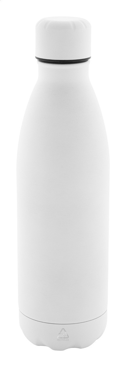 Refill Soft sticlă din oțel inoxidabil reciclat  alb