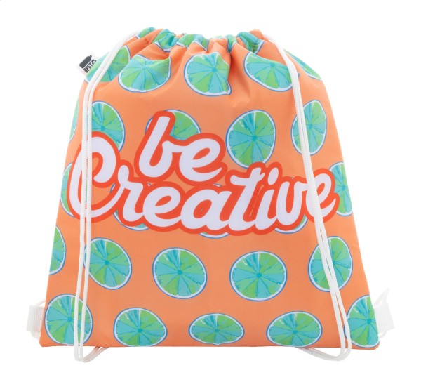 CreaCool Draw geantă frigorifică personalizată, cu șnur  alb