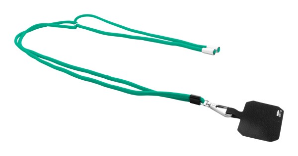 Corphon lanyard RPET pentru telefon mobil  verde