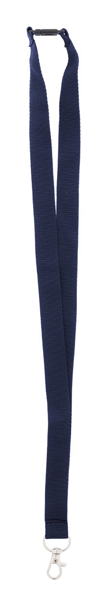 Revent lanyard, RPET  albastru închis