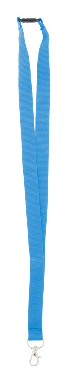 Revent lanyard, RPET  albastru deschis