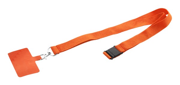 Revent Call lanyard RPET pentru telefon mobil  portocaliu