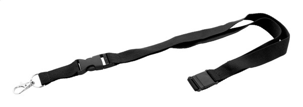 Revent Plus lanyard, RPET  negru