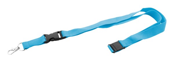Revent Plus lanyard, RPET  albastru deschis