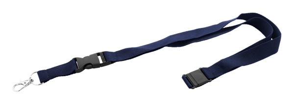 Revent Plus lanyard, RPET  albastru închis