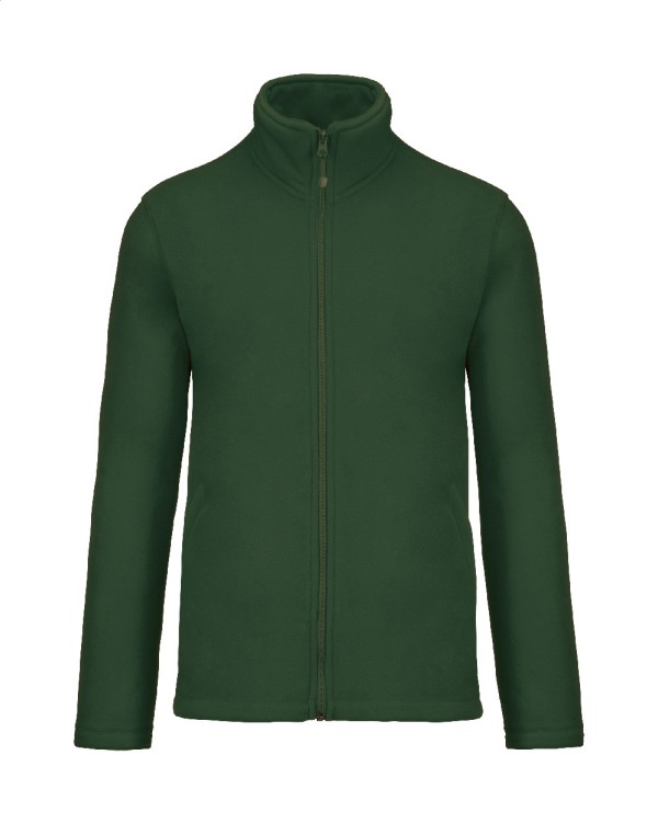 KA911 Jachetă fleece cu fermoar lung M verde