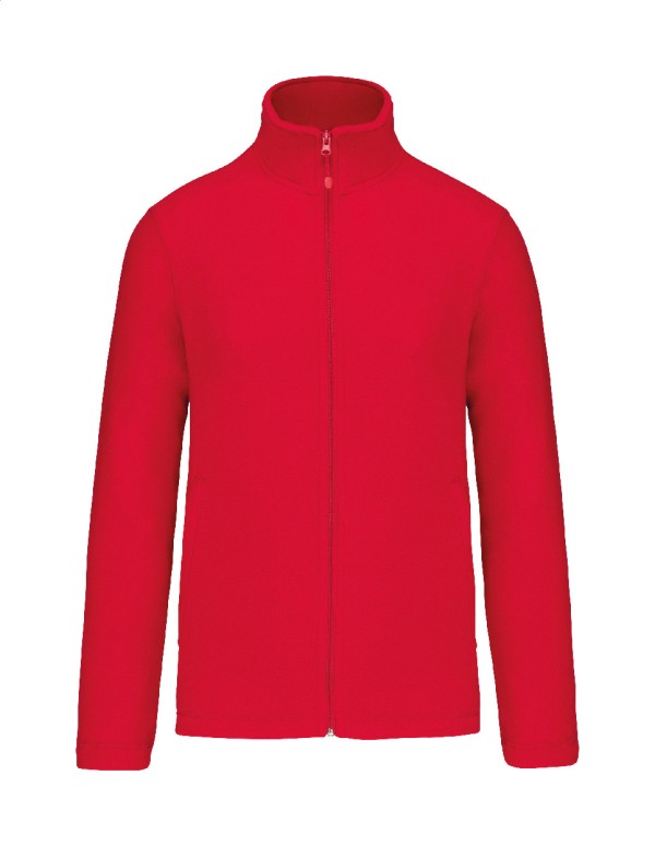 KA9102 Jachetă fleece cu fermoar lung XXL roșu