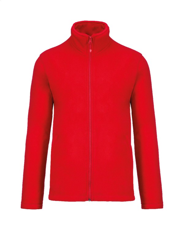 KA911 Jachetă fleece cu fermoar lung XL roșu