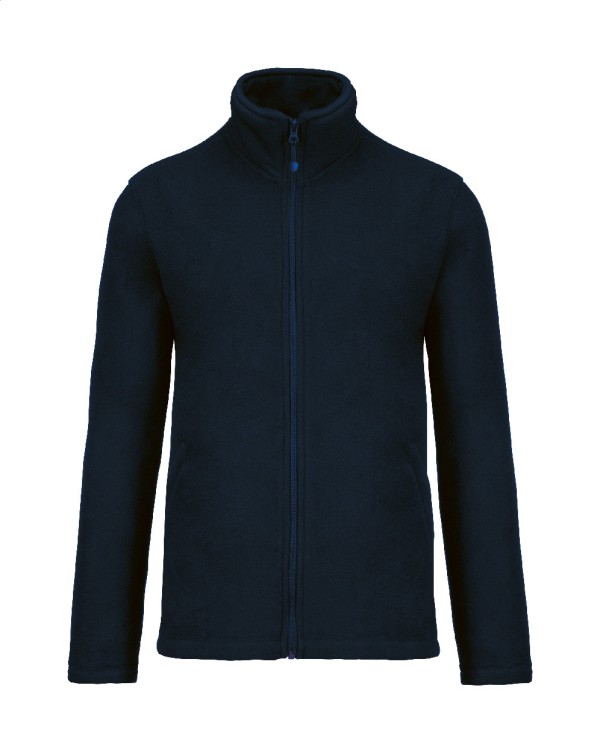 KA911 Jachetă fleece cu fermoar lung XL albastru închis