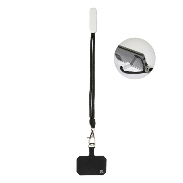 CuffStand Brățară suport pentru telefon mobil, RPET  alb