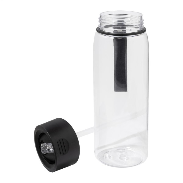 Fitmax sticlă sport RPET cu prosop  albastru